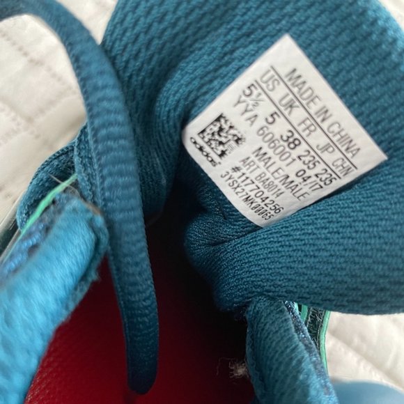 NEW - Size M5.5 - Adidas Powerlift Weightlifting Shoes - Blue/Aqua main image 3